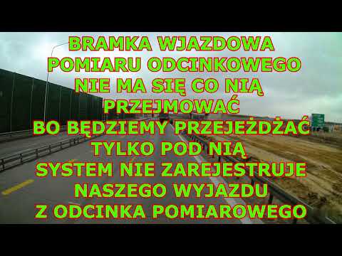 PRZEJAZD AUTOSTRADĄ A1- DK91 CZĘSTOCHOWA - PIOTRKÓW  (OMINIĘCIE ODCINKOWEGO POMIARU PRĘDKOŚCI) Cz. 1