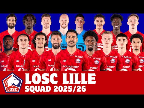 LOSC Lille Full Squad For Season 2025/26 | Lille | FootWorld