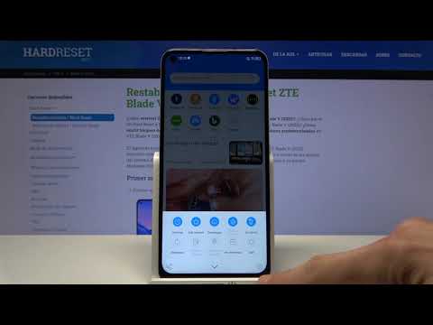 Cómo borrar el historial de navegación en ZTE Blade V2020 - navegador preinstalado