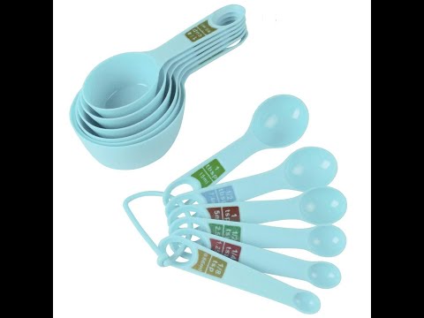 12 pieces measuring cup & spoon set, multipurpose kitchen to...