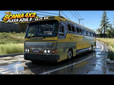 ETS2 MODBUS SCANIA 4X2 FLEXA AZUL II/4K GAMEPLAY (MAPA MINAS GERAIS)
