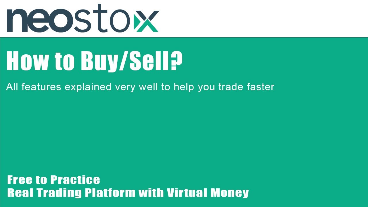 Neostox How to trade