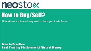 How to Buy/Sell in Neostox?