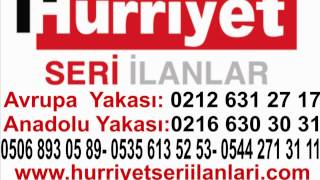 0212 631 27 17 - hürriyet emlak ilanları verme, Hürriyet seri ilanlar