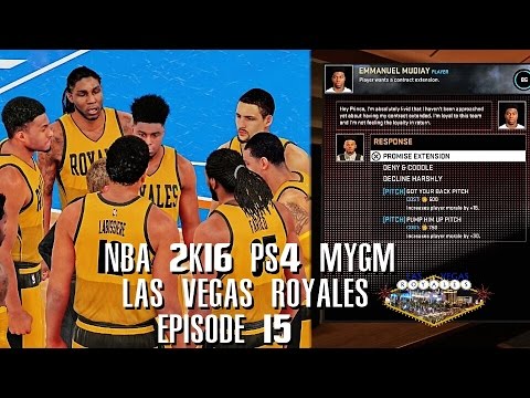NBA 2K16 PS4 Las Vegas MYGM - Mudiay Contract Extension!! (EP.15)
