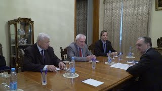Встреча министра иностранных дел Зограба Мнацаканяна с сопредседателями Минской группы ОБСЕ
