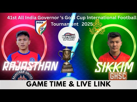 Aron Thapa Vs Alan Thapa🔥| 41st Governor’s Gold Cup 2025 | Sikkim Himalayan vs Rajasthan United
