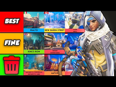 Ana's BEST & WORST Maps Tier List #Overwatch2