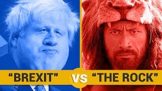 BREXIT VS THE ROCK - Google Trends Show