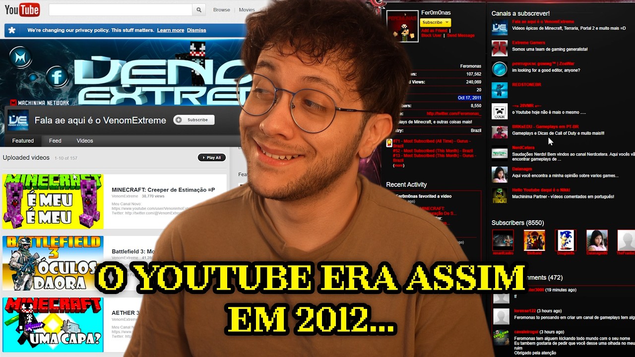 A ERA DE OURO DO YOUTUBE BRASILEIRO (explorando canais antigos)