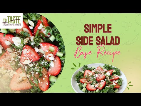 Simple Side Salad Base Recipe | How to Build a Healthy Salad with Perfect Ratios