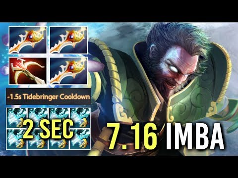 NEW IMBA 7.16 TALENT 2 SEC Tidebringer Kunkka 3x Divine Rapier Epic Crazy Game WTF Dota 2