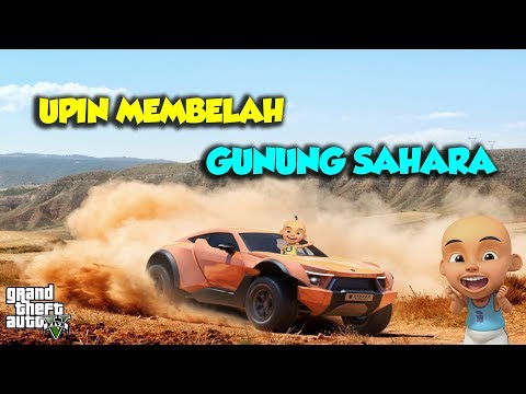 Upin trek trekan membelah gunung Sahara - GTA V Upin Ipin Episode Terbaru 157
