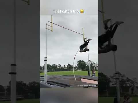 Pole vaulting can have the craziest outcomes 🤯