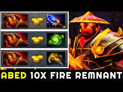 Abed [Ember Spirit] 10X Fire Remnant!!! Scepter + Refresher Crazy Remnant Plays 7.22 Dota 2
