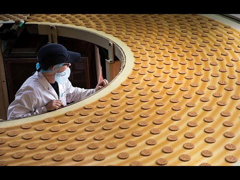 , title : 'Fully automatic biscuit production line | Biscuit machinery | How does the biscuit factory work'