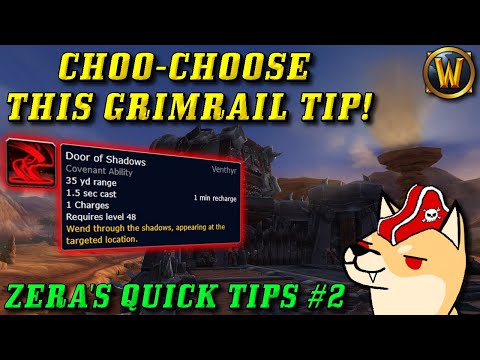 Grimrail Depot Skip/Threat Tech with Door of Shadows and Other Moves! (Zera's WoW Quick Tips)