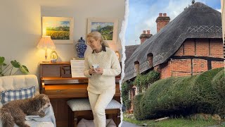 Slow Winter Reset 🌿 English Countryside Walk | DIY Lampshade | A 1940s Recipe