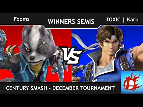 Century Smash December Tournament - VTSS | foomS vs TOXIC | Karu! (Winners Semis)