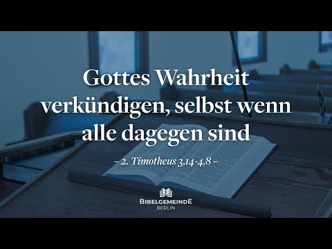 01 | Warum brauchen wir Verkündigung? | 2. Timotheus 3,14a