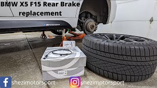 BMW X5 F15  rear brakes replacement