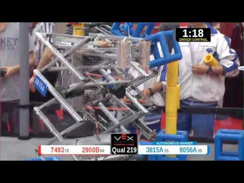 2015 VRC Arts Q219 - 7493 2900B vs 3815A 9056A - 32 to 51 - VEX Worlds 2015 - Arts Division
