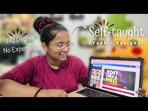 How I became a Graphic Designer and started as a Freelance | No degree, no experience, self-taught