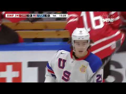 IIHF Junior WC 2015-2016 Group Stage USA vs Canada (26 Dec 2015, Russian TV)