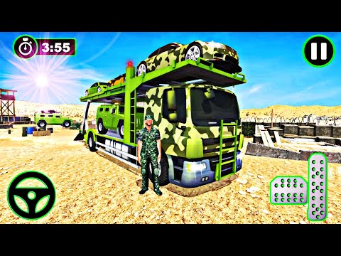 Army Vehicle Transport Simulator 3D || US Cargo Truck Transporter Military Driving || Unique Games