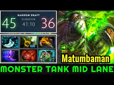Matumbaman [Pudge] Pro Pudge Mid Super Tank Build Game Is Hard 7.22 Dota 2