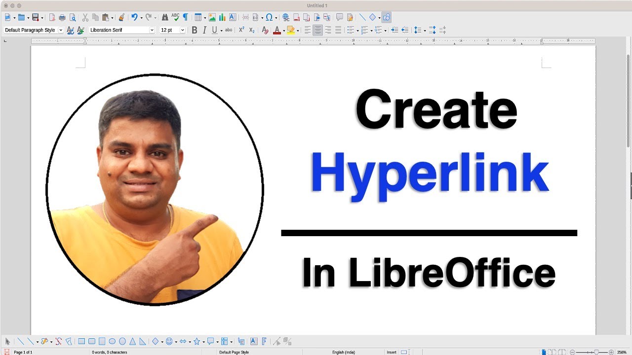 How to Hyperlink in LibreOffice Writer