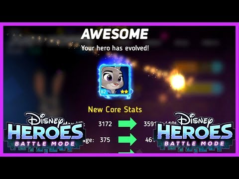 EVOLVE JUDY HOPPS!!! Disney Heroes Battle Mode Gameplay Walkthrough Ep.64