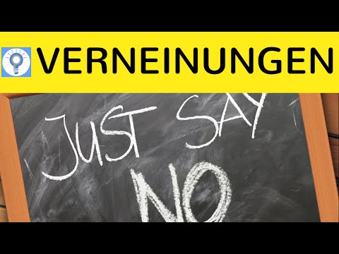 Negative verneinte Sätze & Grundlagen - Satzstellung / word order im Englischen Teil 2