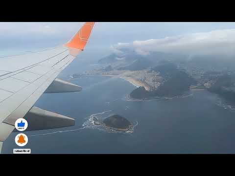 Decolando do aeroporto Santos Dumont Rio de Janeiro com destino São Paulo abordo de boig 737.800M.8