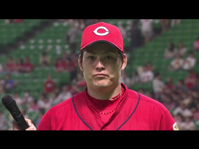 カープ・九里投手ヒーローインタビュー 2018/6/17 H-C