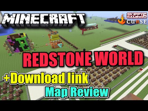 MINECRAFT - PS3 - REDSTONE BUILDS MAP REVIEW + DOWNLOAD LINK ( PS4 )  SERVER UPDATE