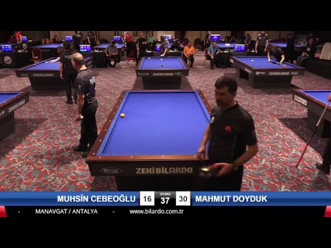 MUHSİN CEBEOĞLU & MAHMUT DOYDUK Bilardo Maçı - 2019 TÜRKİYE KUPASI 1. ETAP ERKEKLER-4.ÖN ELEME