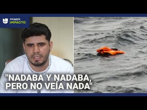Hispano cuenta cómo sobrevivió varios días en el océano tras un naufragio: se aferró a una roca