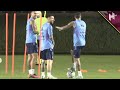 Lionel Messi trains alongside bodyguard Rodrigo De Paul for Argentina
