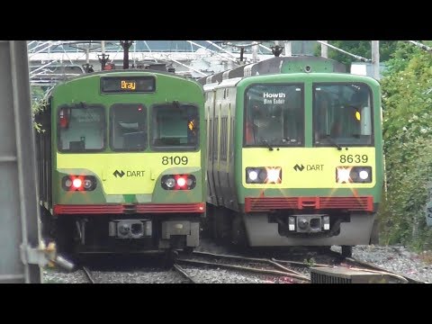 Irish Rail 8100 and 8520 Class Dart Trains - Howth Junction, Dublin