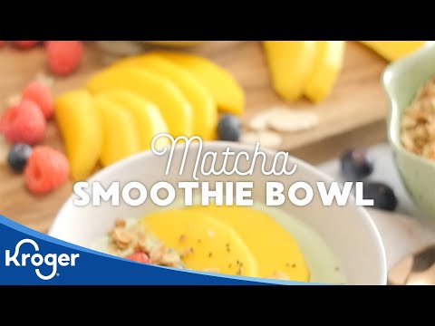 How to Make a Matcha Smoothie Bowl | Kroger Recipes | Kroger