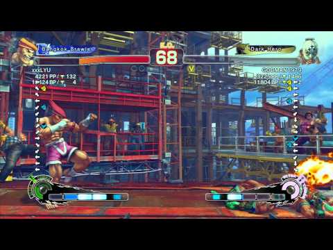 SSF4 AE: xxxLYU (Adon) vs GODMAN1979 (ElFuerte) - Ranked Match (720p HD)