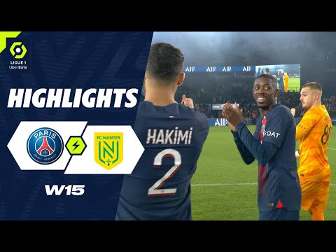 PARIS SAINT-GERMAIN - FC NANTES (2 - 1) - Highlights - (PSG - FCN) / 2023-2024