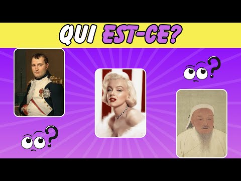Qui est-ce ? Devine 50 Personnages Historiques 🔍🧠✨