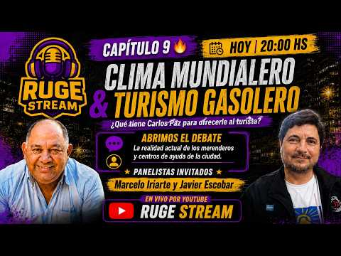 🦁 RUGE STREAM #9 | ¿Qué ofrece Carlos Paz al turista y cómo están los merenderos?