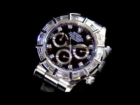 Men's 18k White Gold Rolex Daytona Automatic Wristwatch