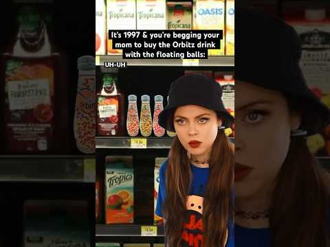 #90skids were fascinated by the Orbitz fruit drink with the floating balls! #nostalgia #90s