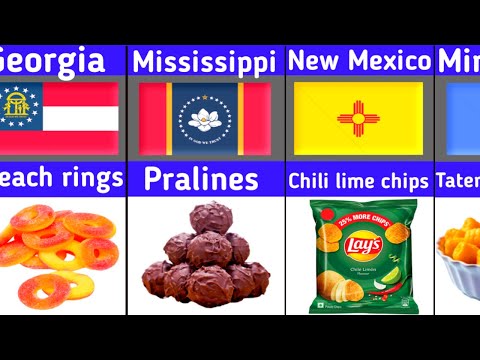 🍟 Lo spuntino più popolare in ogni stato americano: non ci crederai, è il numero 7! 🍿