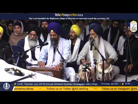 057 Toronto July 2018 - Thursday Morning - Bhai Jaswant Singh Jee Toronto