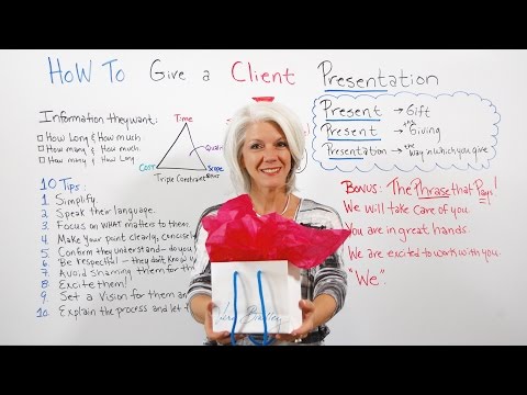 How To Give a Client Presentation